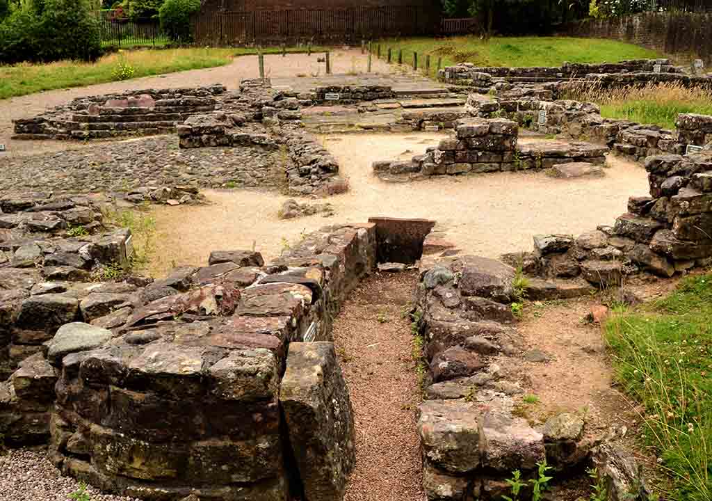 A section of the Antonine Wall in Bearsden.